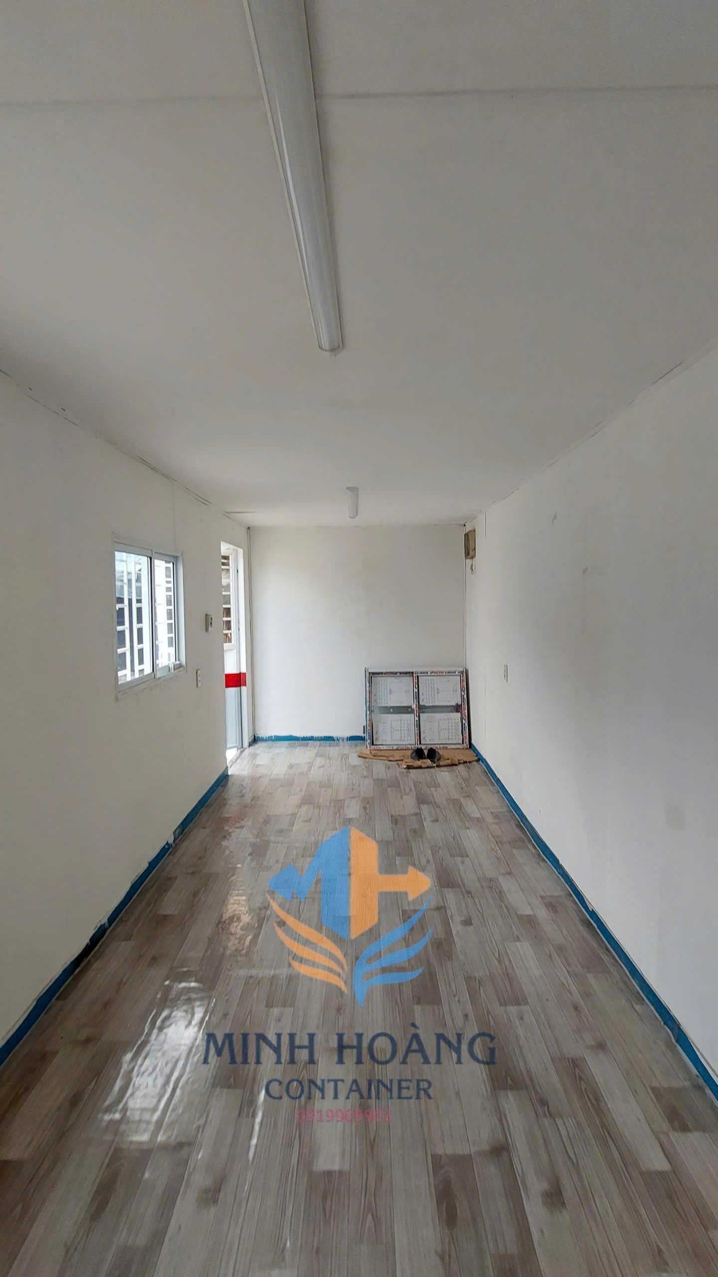Container Văn Phòng 20 Feet 3 Màu Xám Đỏ Trắng